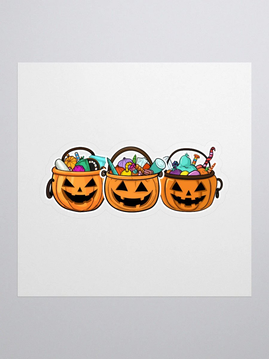 Halloween Candy Bucket Sticker Trio product image (1)