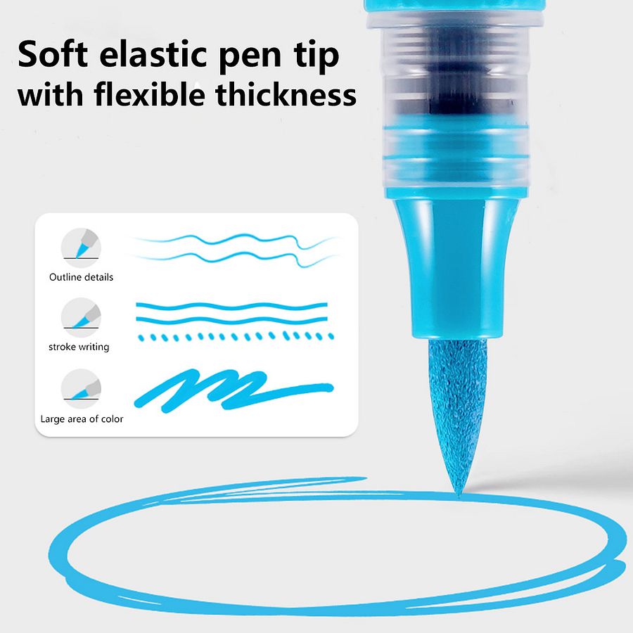 Deli Direct-ink Acrylic Paint Markers Pen product image (3)