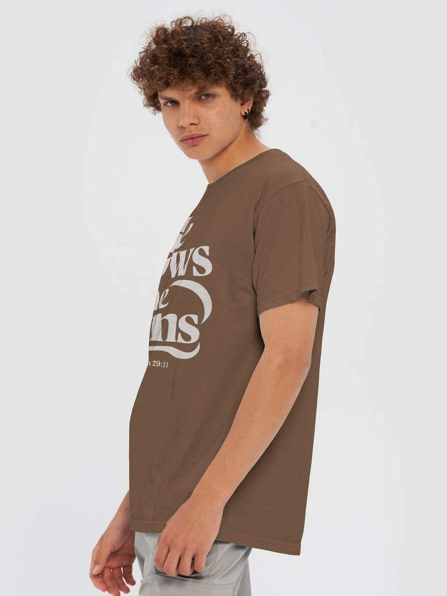 He Knows the Plans – Jeremiah 29:11 Bible Verse Comfort Colors T-Shirt product image (6)