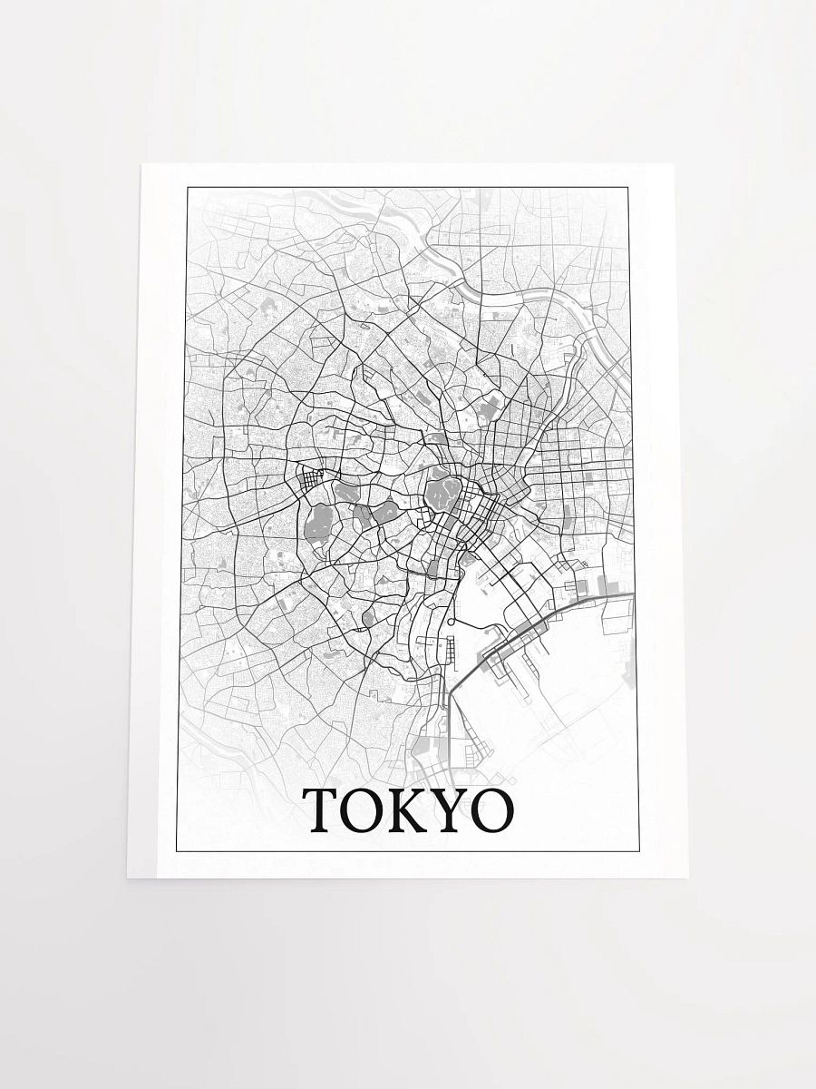 Tokyo, Japan, city map print product image (4)