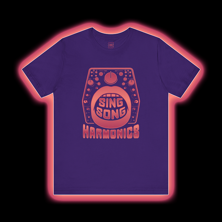 Sing Song Harmonics/Filter Mouth - Synthesizer/Sound Designer T-Shirt (FLAME PRINT) product image (1)