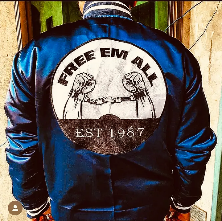 Free Em All Silk Bomber Jacket (PreOrders) product image (1)