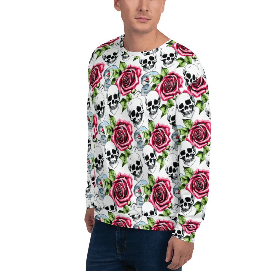 Skull Rose Harmony Recycled Sweatshirt product image (8)