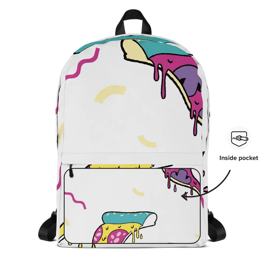 Melting Pizza All-Over Backpack product image (5)