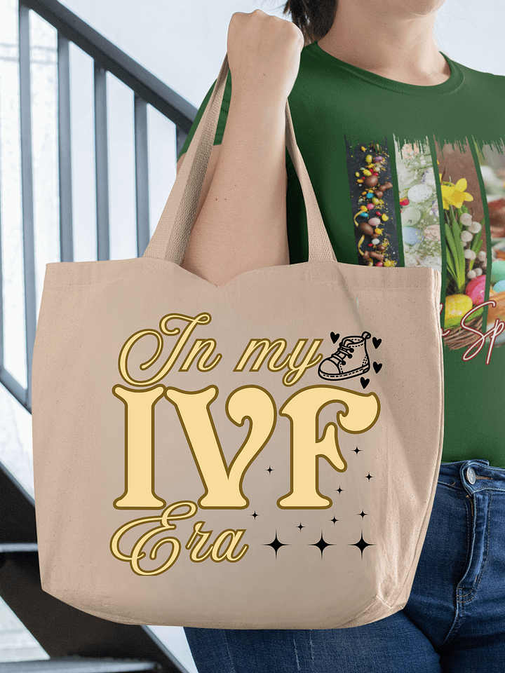 In My IVF Era, Pregnancy Treatment, Eco Tote Bag - Cream product image (1)