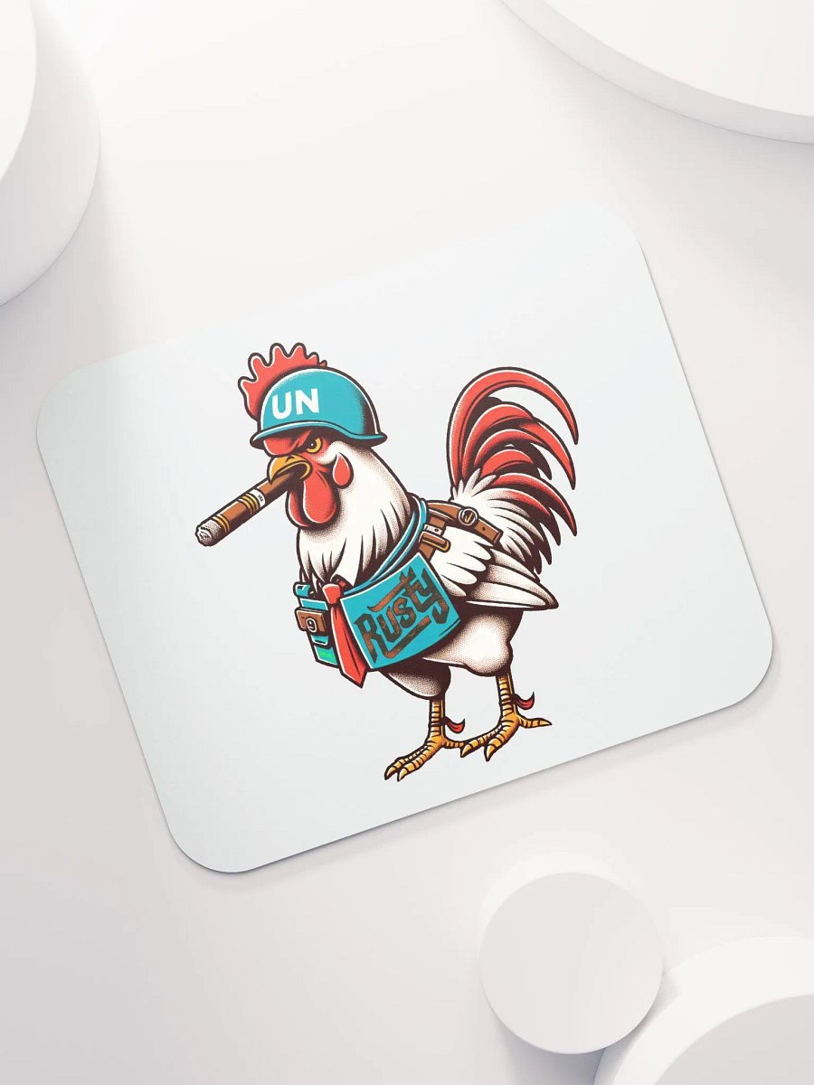 White Rusty the Rooster Classic Mousepad! product image (7)