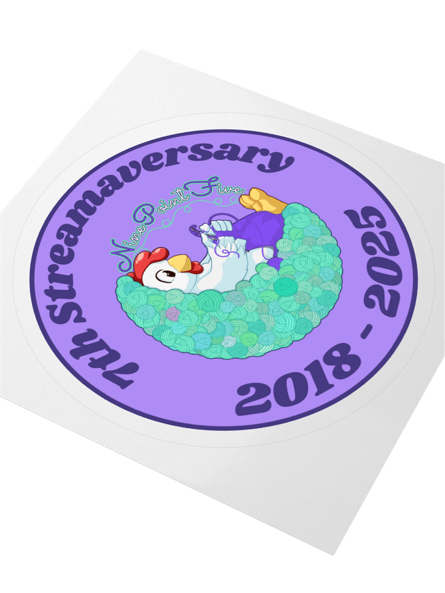 7th Streamaversary Sticker product image (7)