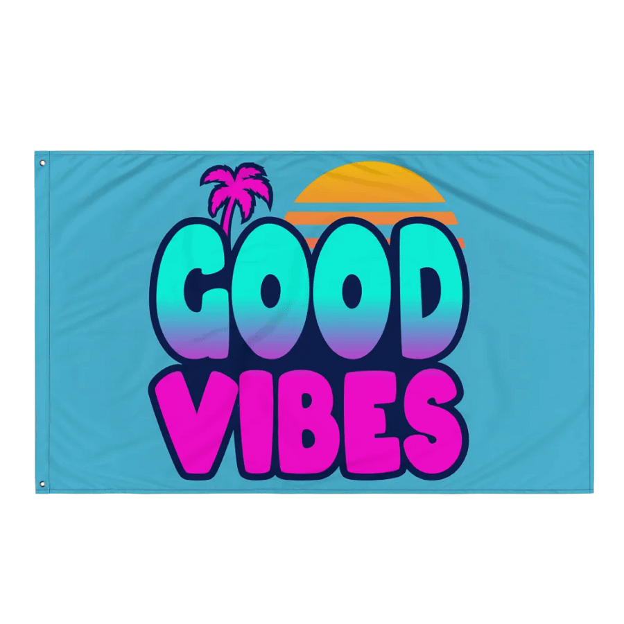 GOOD VIBES FLAG (BLUE) product image (3)