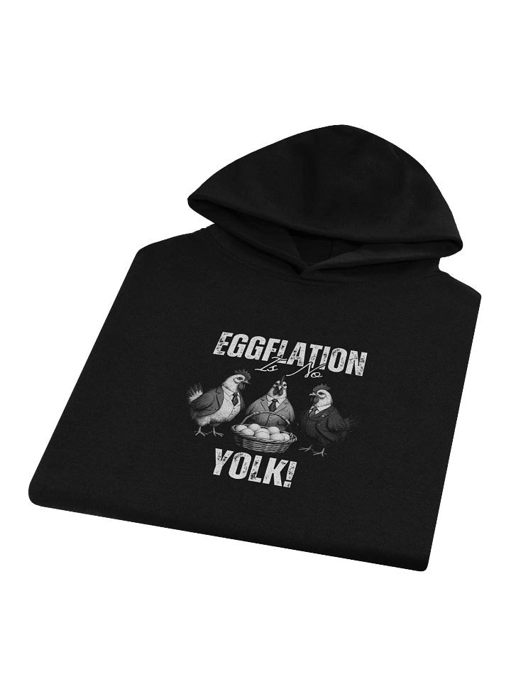 Eggflation is no Yolk! - Humorous Easter Black Hoodie product image (1)