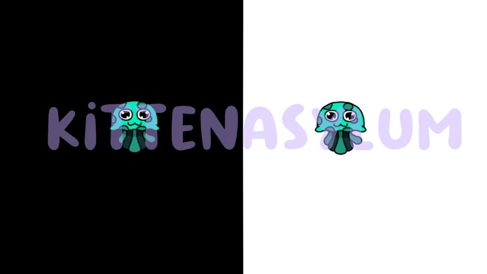 Jellyfish🍥 - Animated Waving Emote in Teal product image (1)