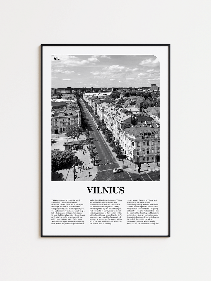 Vilnius 01 Newspaper Poster product image (2)