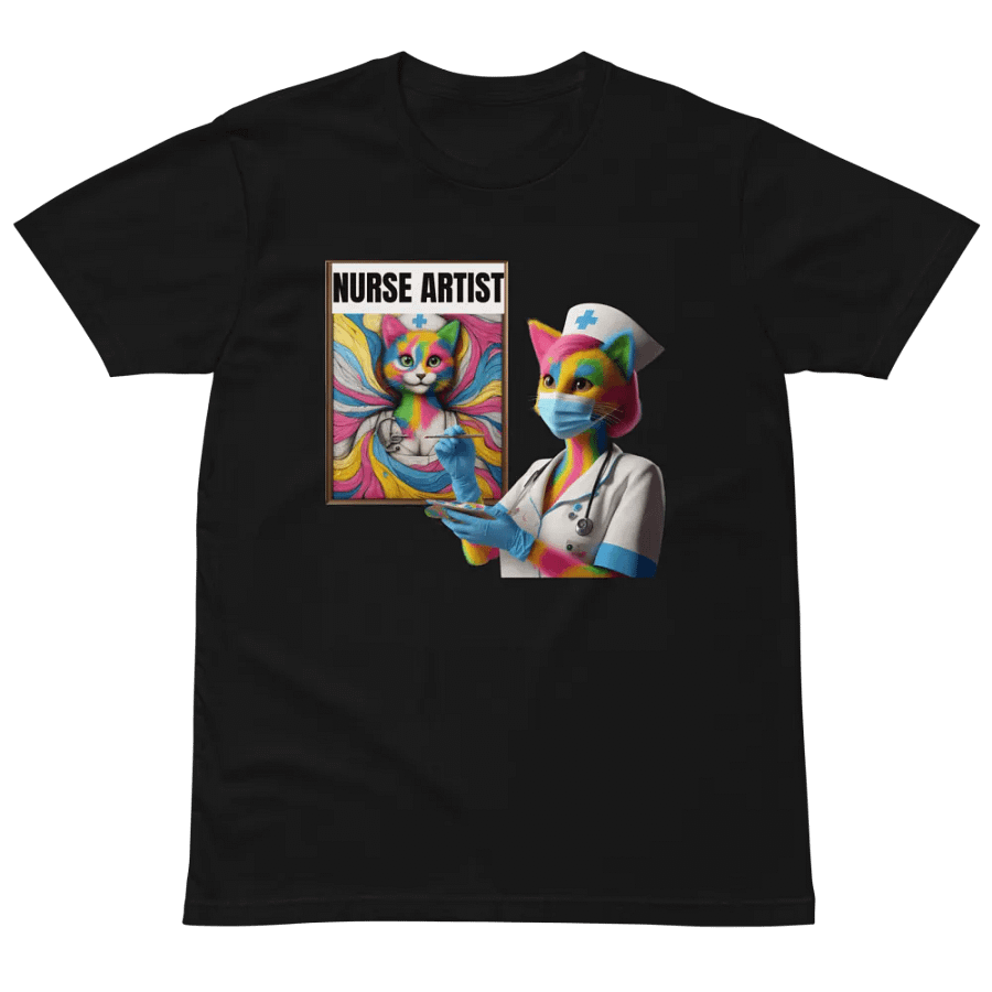 Nurse Artist Cat Unisex Tee product image (5)