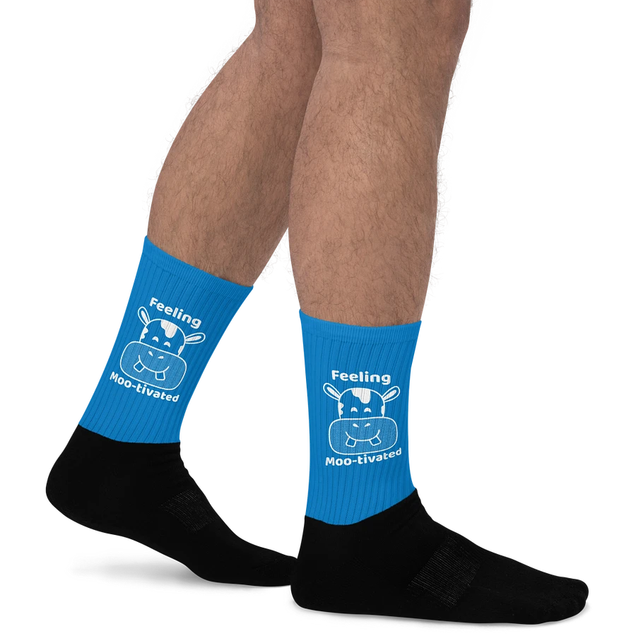 Feeling Mootivated Blue Cow Socks product image (21)