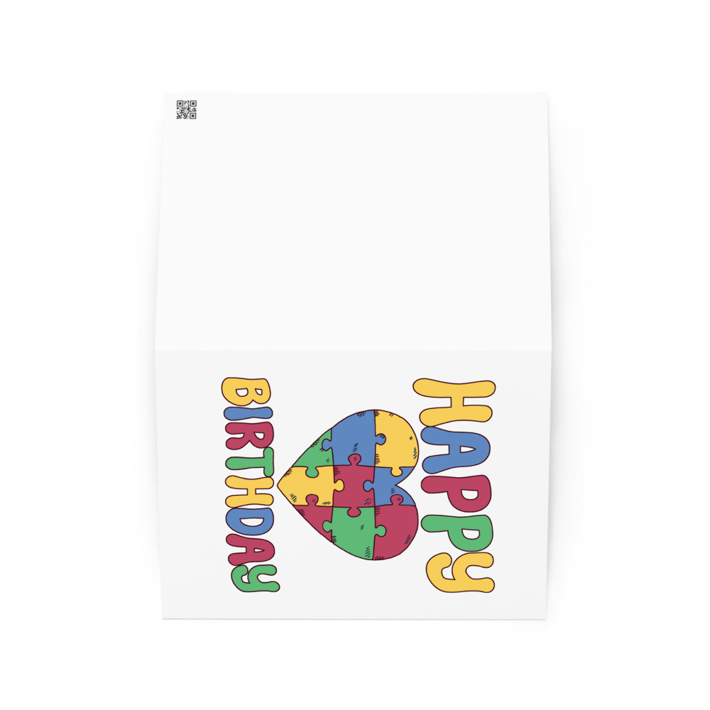 Happy Birthday (Autism Awareness) Birthday Card 5" x 7" product image (2)