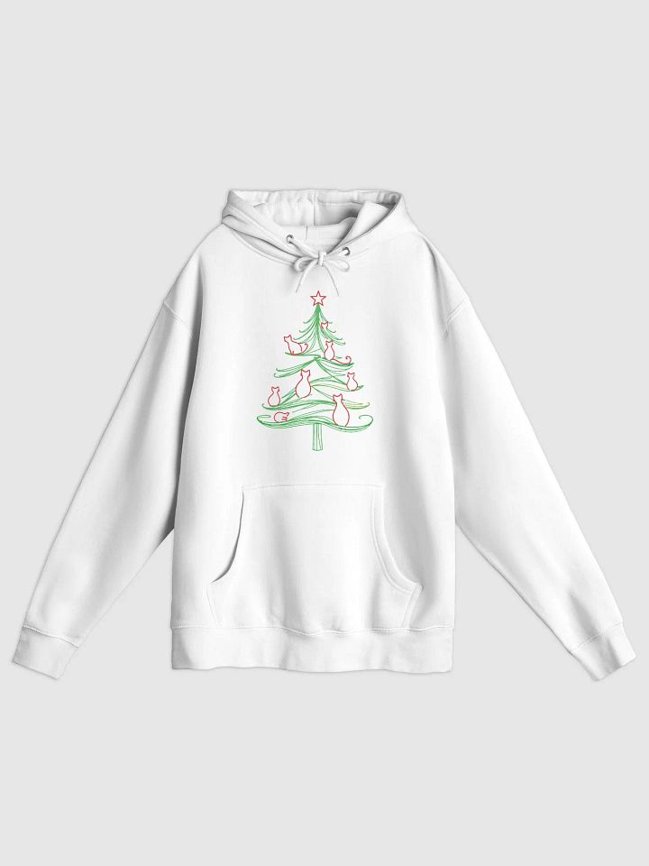 Lane Seven Premium Pullover Hoodie Feline Festive Tree product image (2)