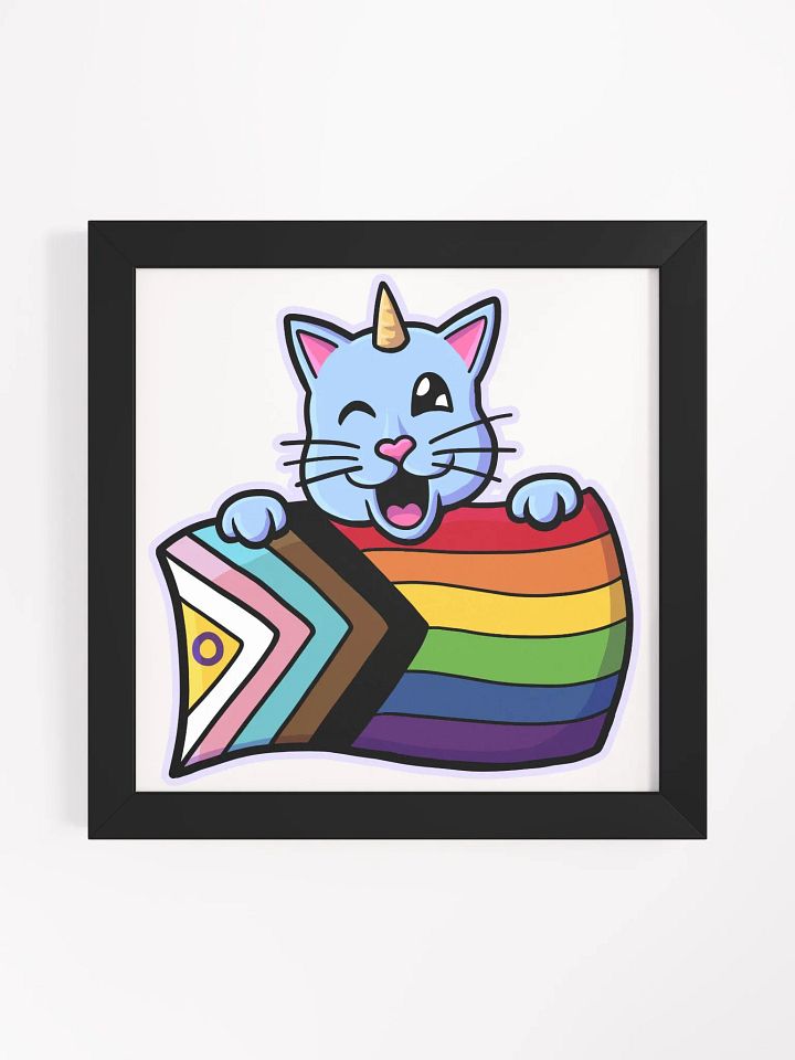 Progress Pride Kittycorn Framed Wall Art product image (4)