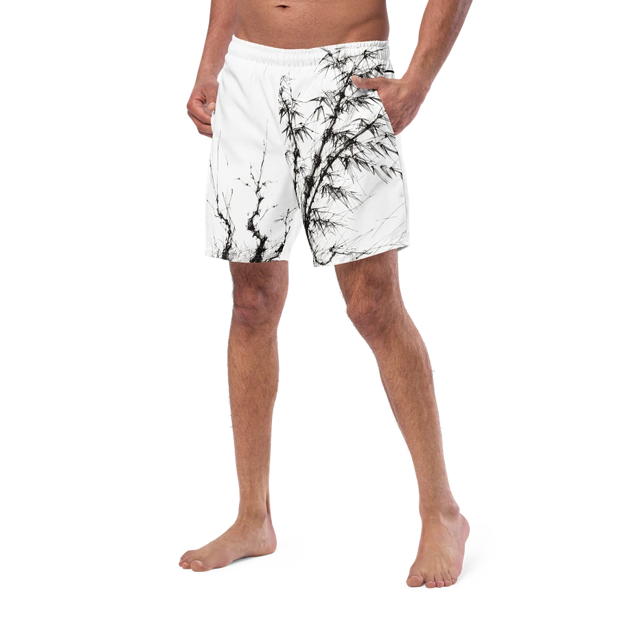 Bamboo Print Swim Trunks product image (7)