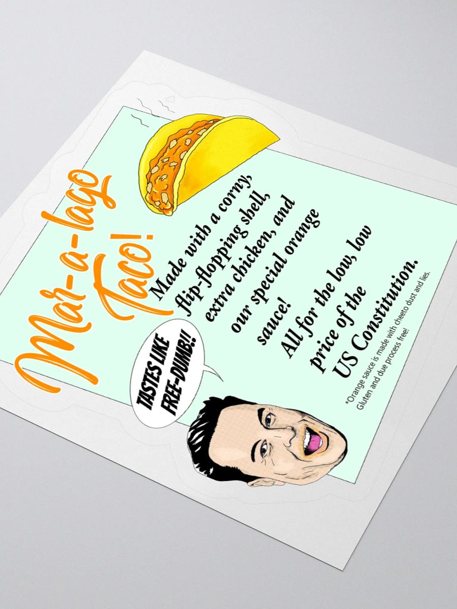 Mar-a-lago Taco Sticker product image (9)