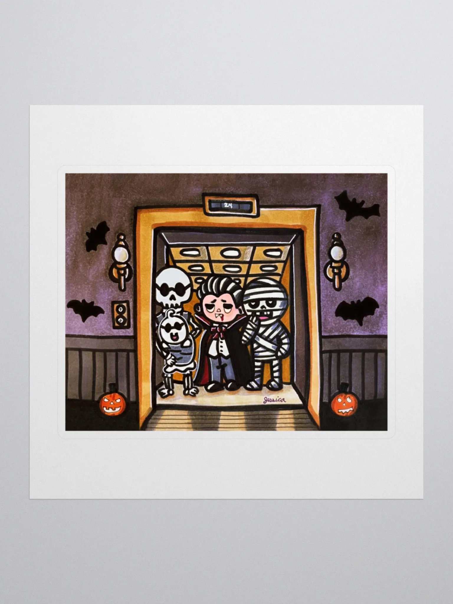 Eerie Elevator Sticker product image (1)