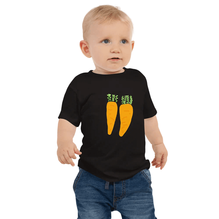 Organic Carrot Duo Baby Tee product image (1)