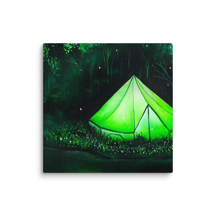 Green Glowing Tent at Night product image (14)