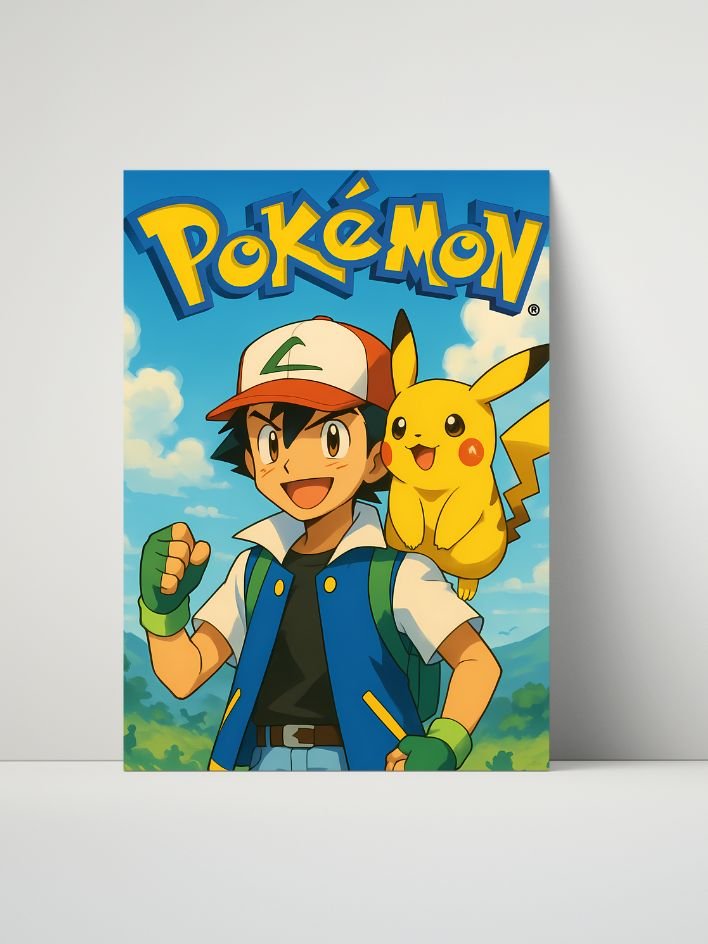 Pokémon – Ash & Pikachu Adventure 8x10 Metal Print product image (1)