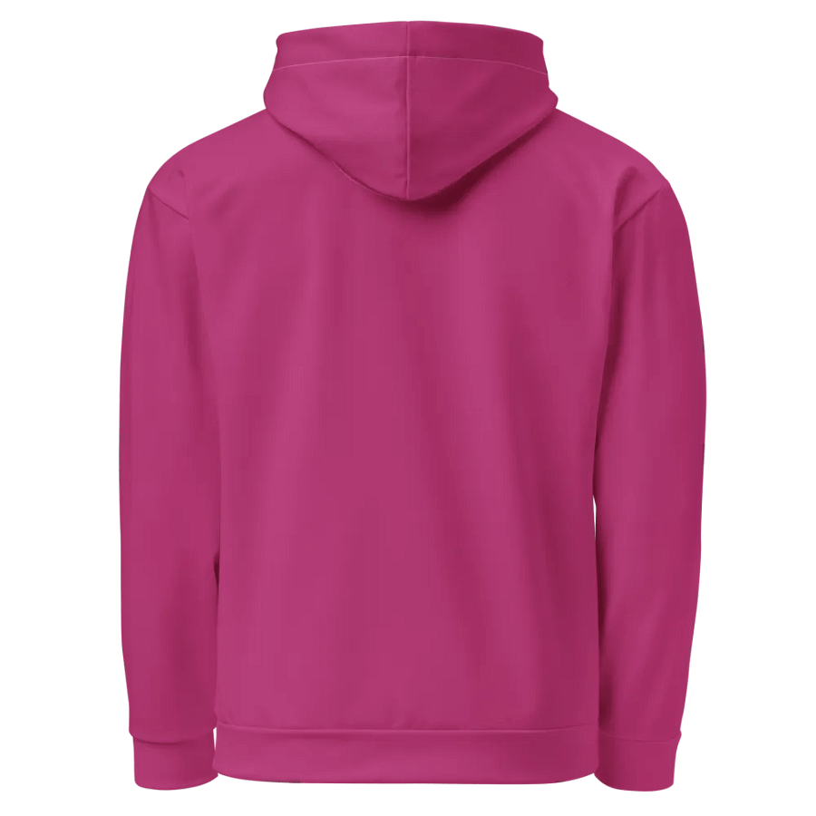 Plain Medium Plum Pink Light Summer Unisex Recycled Polyester Heavyweight Premium Hoodie by Treasure Pie product image (2)