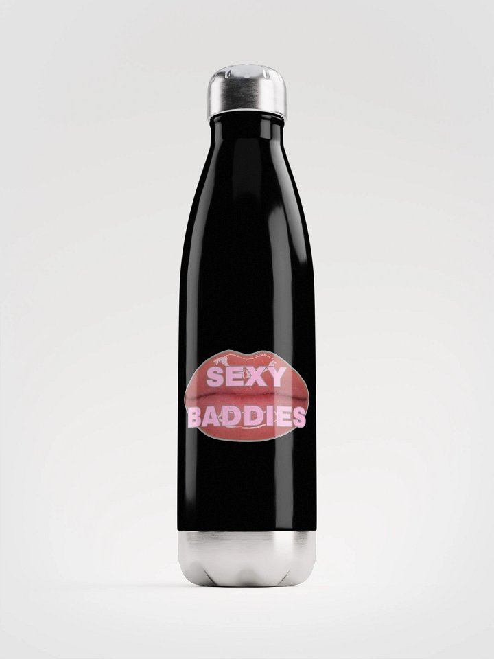Glossy SexyBaddies Lips Stainless Steel Water Bottle product image (2)