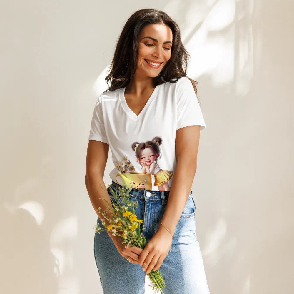 Bella+Canvas Women's Relaxed V-Neck T-Shirt product image (11)
