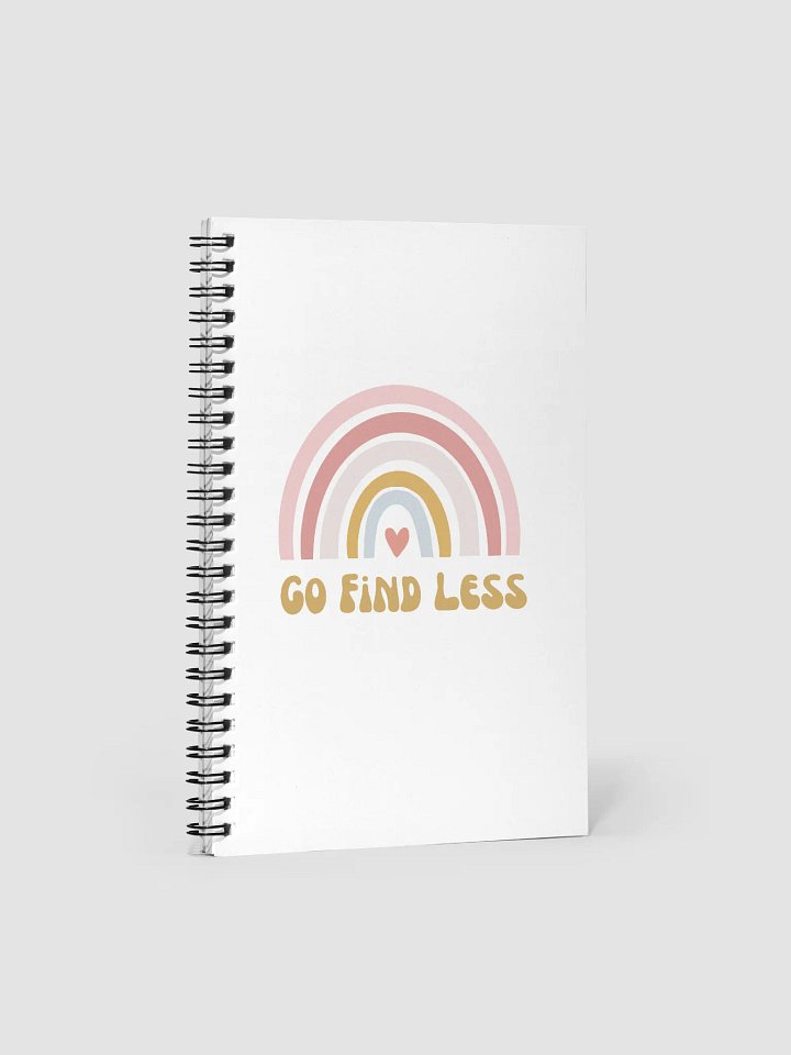 Spiral Notebook - Go find less product image (2)