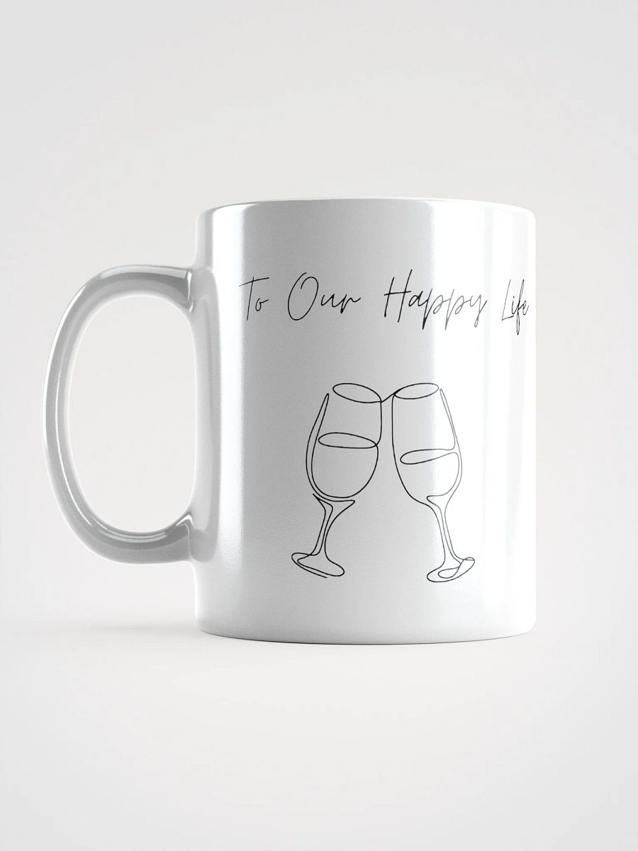 Our Happy Life White Glossy Mug product image (2)