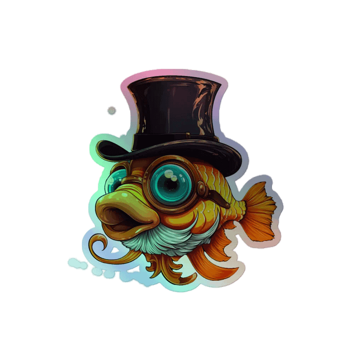 Holographic Sucky Fish Sticker product image (2)