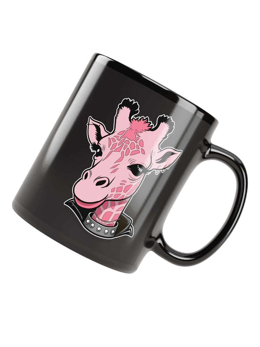 Gothic Safari Black Ceramic Mug - Giraffe product image (7)