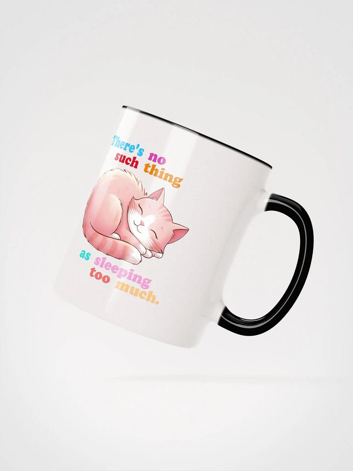 Personalized Sleeping Pink Cat Coloured Mug product image (2)