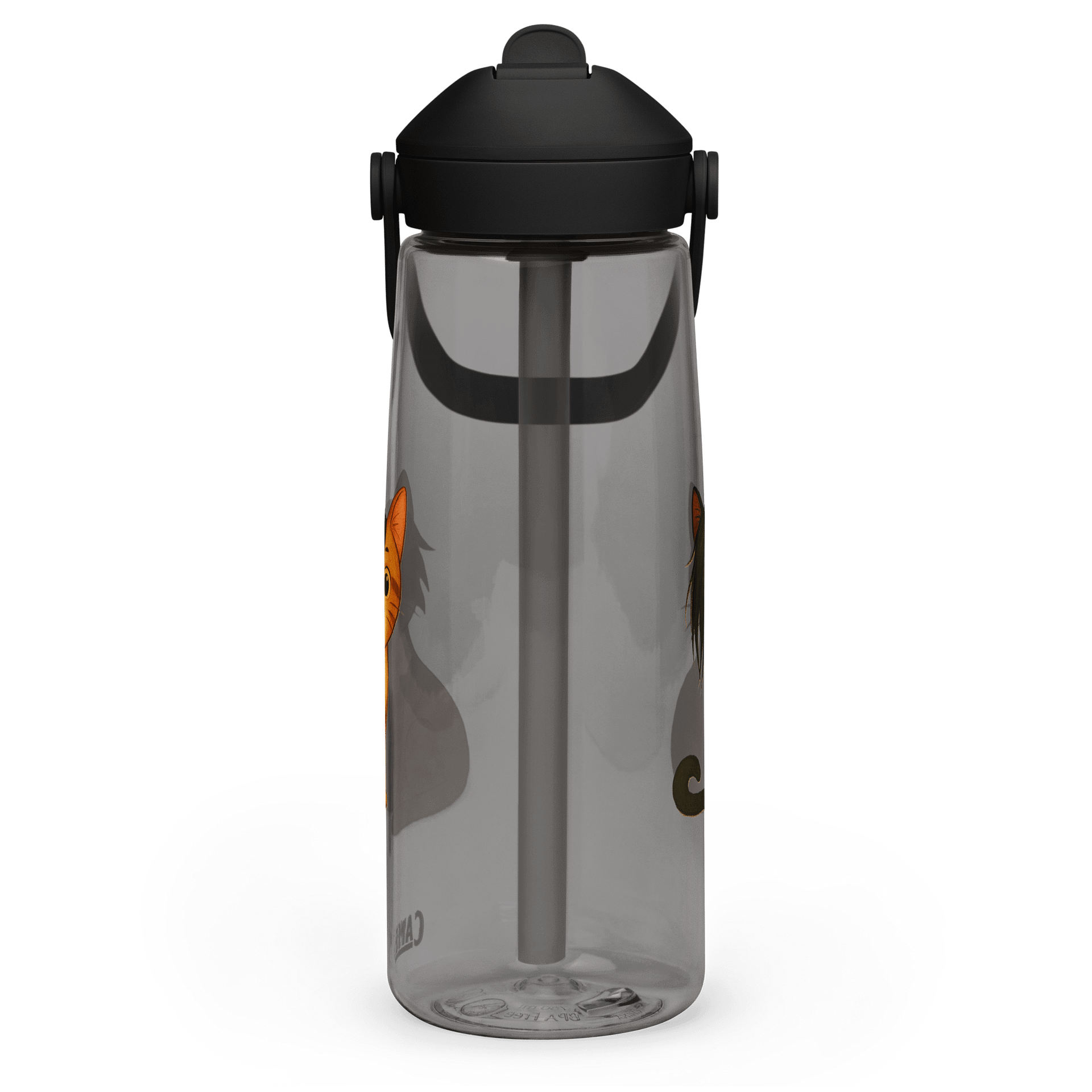 Emo Cats Flip Straw Water Bottle product image (14)