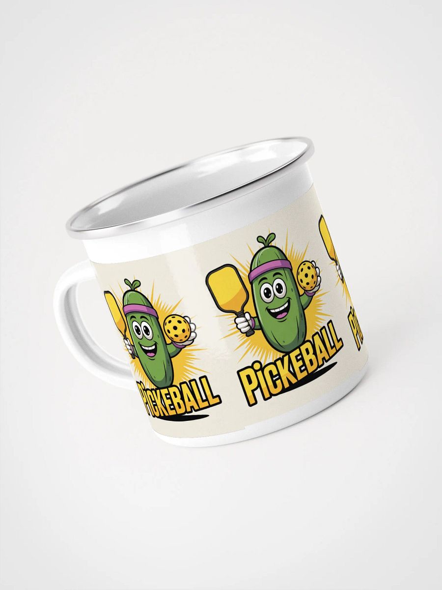 "Dill With It Pickleball Enamel Mug" product image (4)