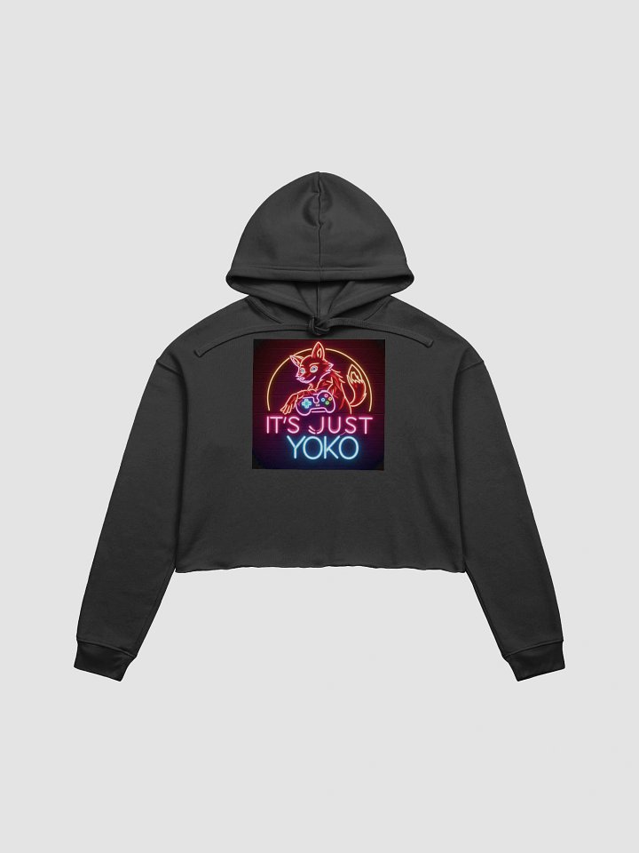 Neon Fox Gamer Crop Hoodie product image (2)