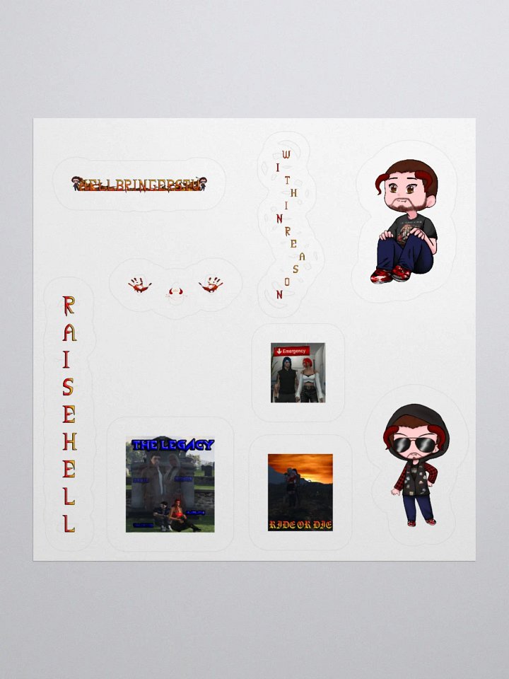 HELLBRINGERSTV & THE LEGACY CHAPTERS STICKERS product image (1)