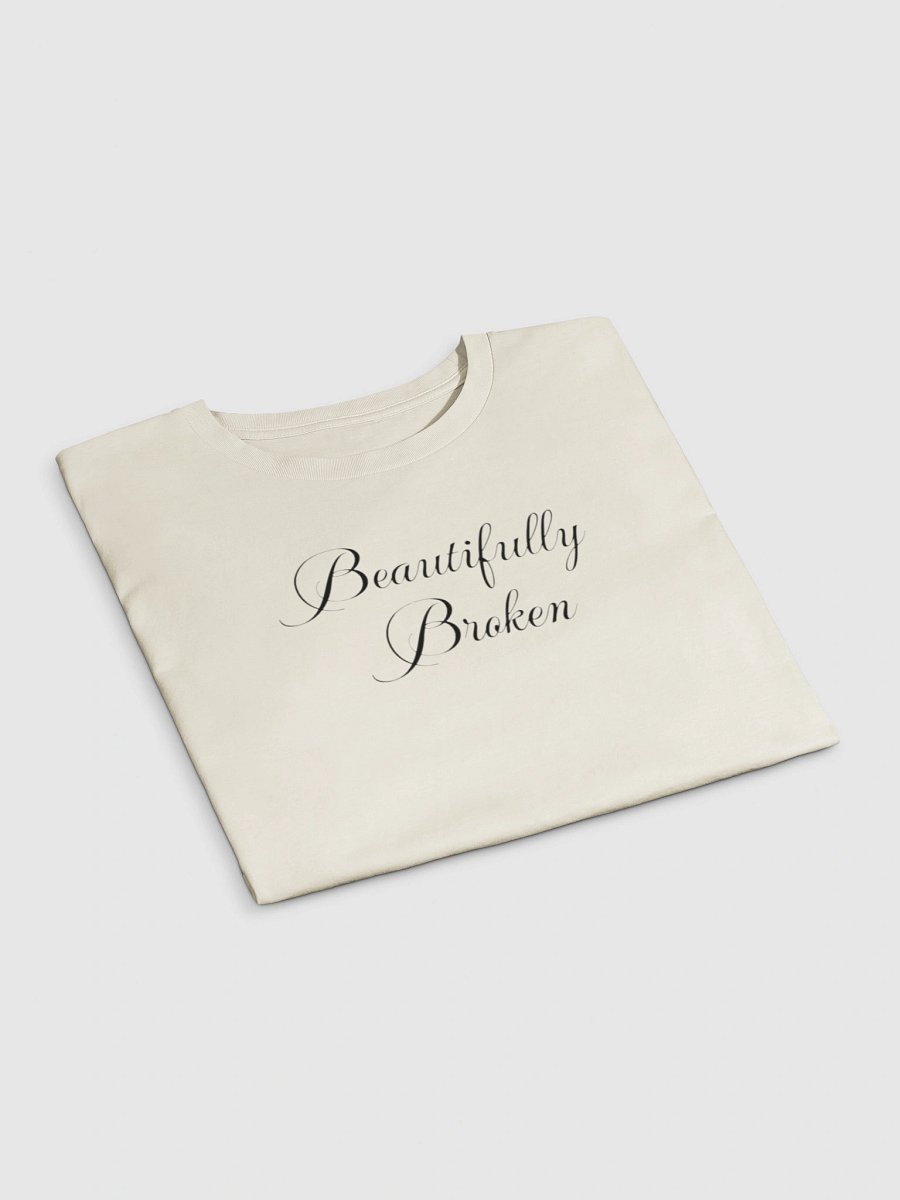Beautifully Broken Y2K Crop Baby Tee - Empowering Script Shirt product image (13)