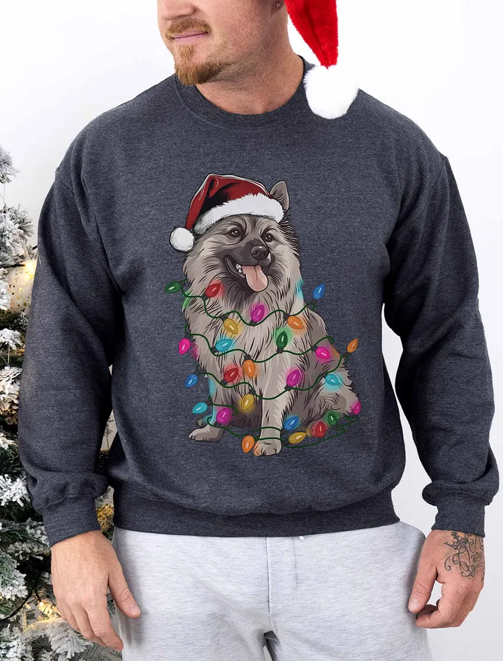 Funny Keeshond Christmas Sweatshirt product image (1)