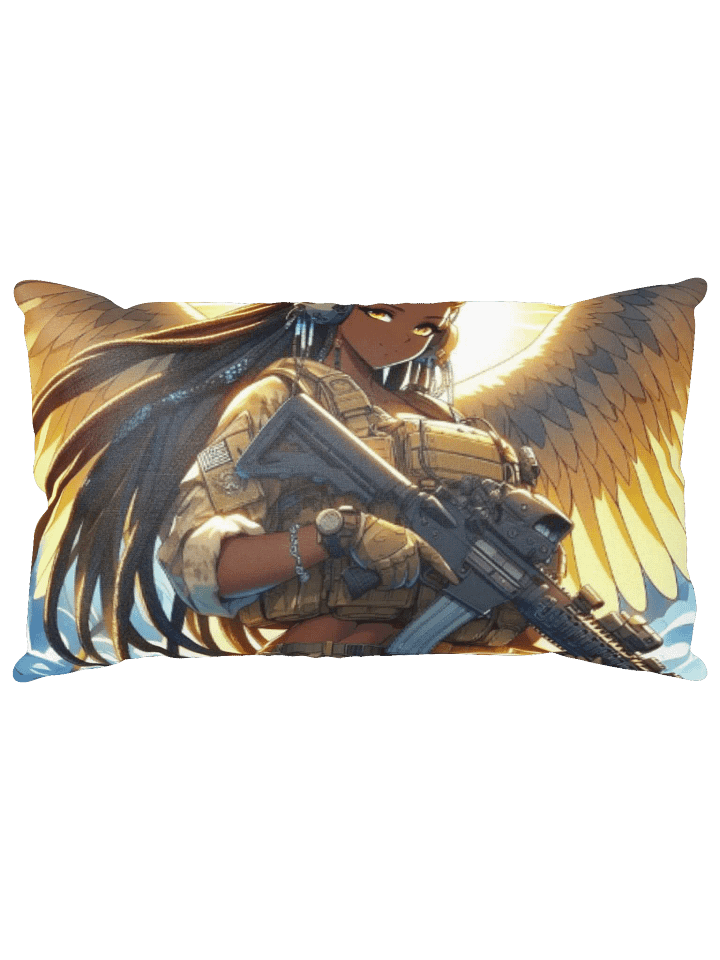Radiant Halo Winged Warrior Pillow product image (1)