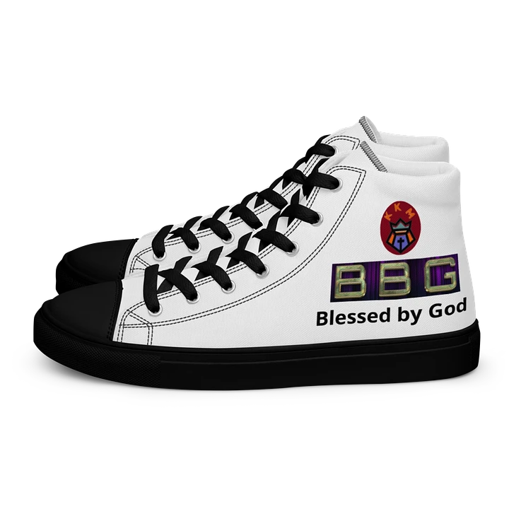 BBG White High Tops - Black Soles product image (1)