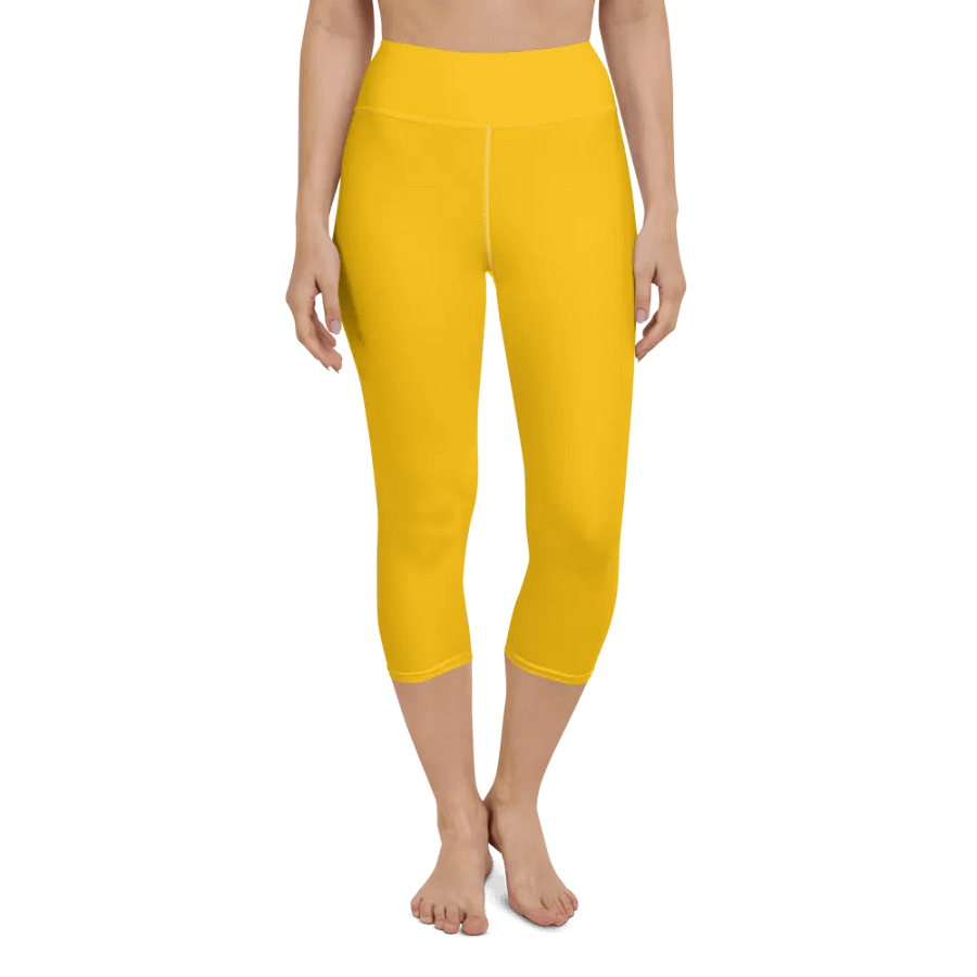 Plain Color Amber Yoga Capri Leggings product image (1)