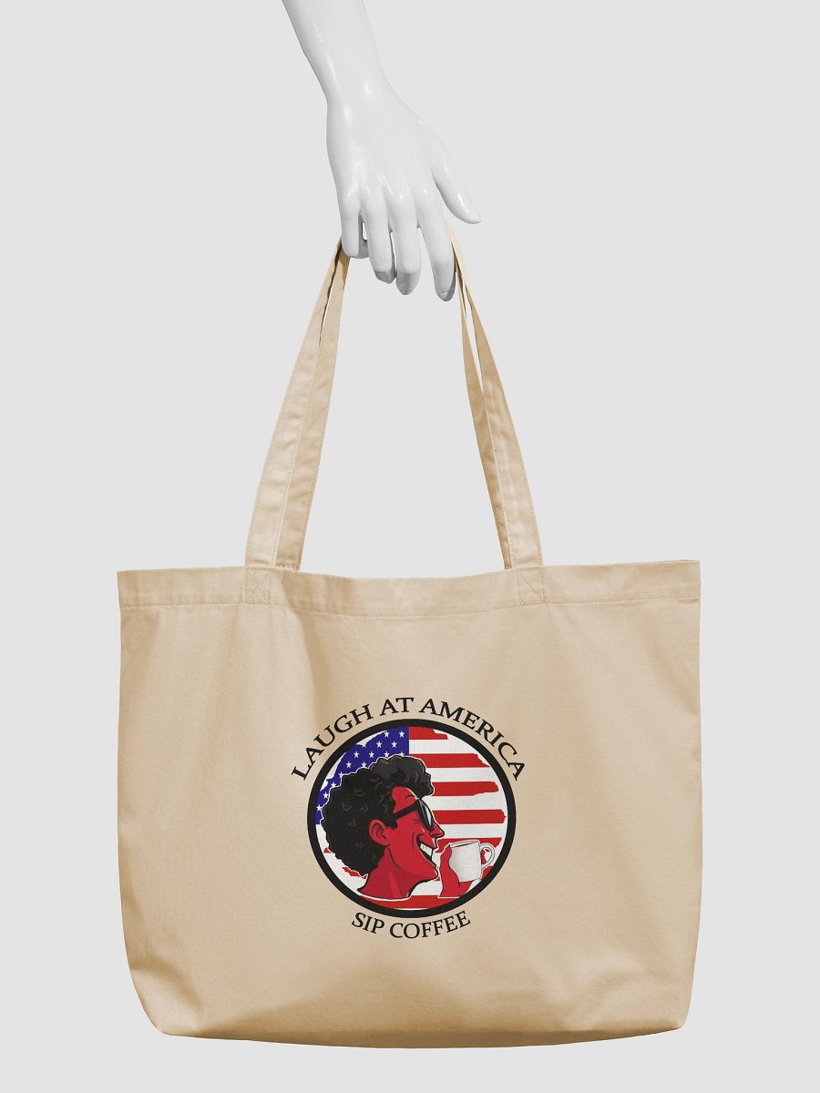Laugh At America Sip Coffee Eco Friendly Tote Bag product image (3)