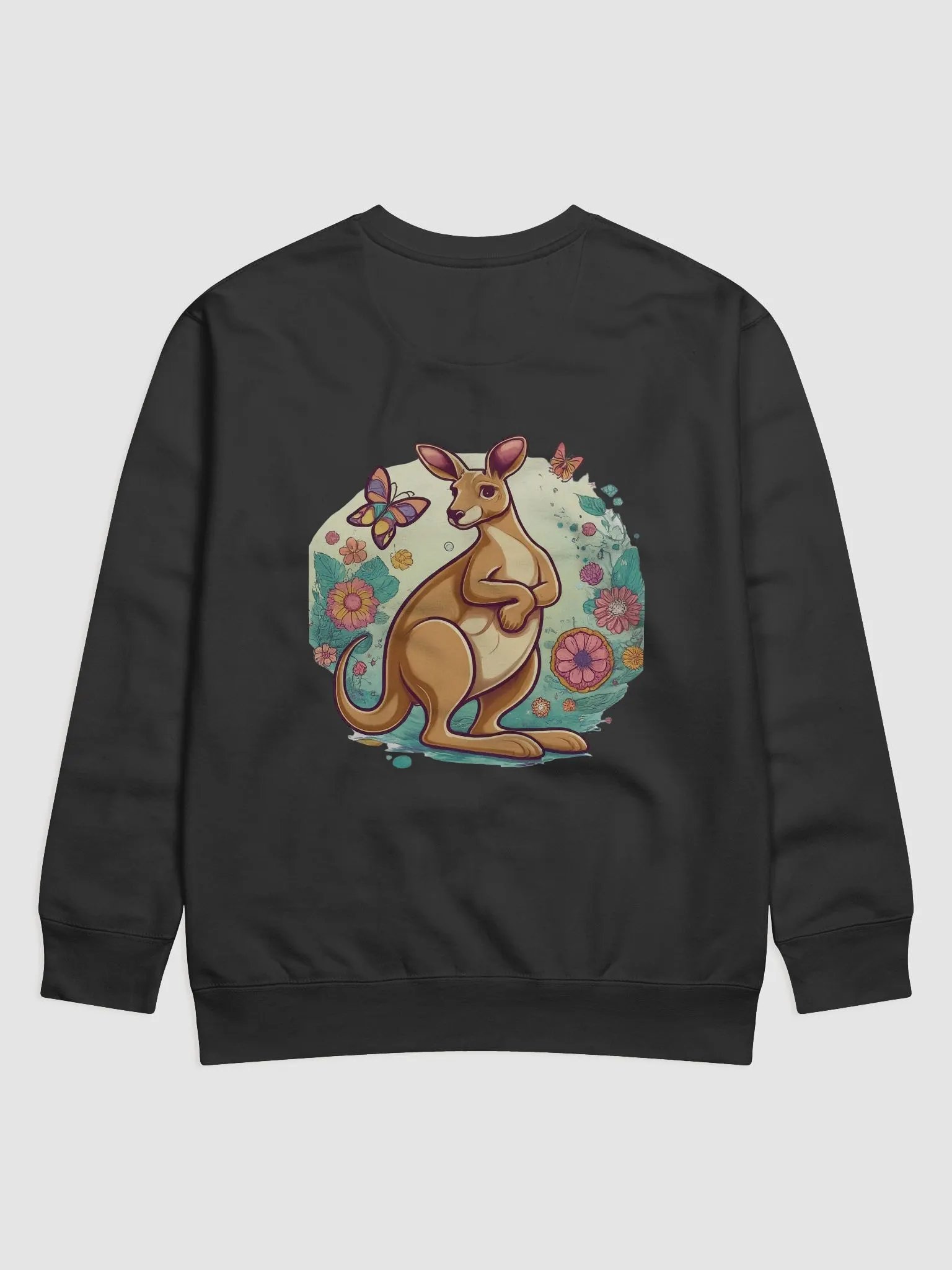 Whimsical Kangaroo Garden Sweatshirt product image (2)