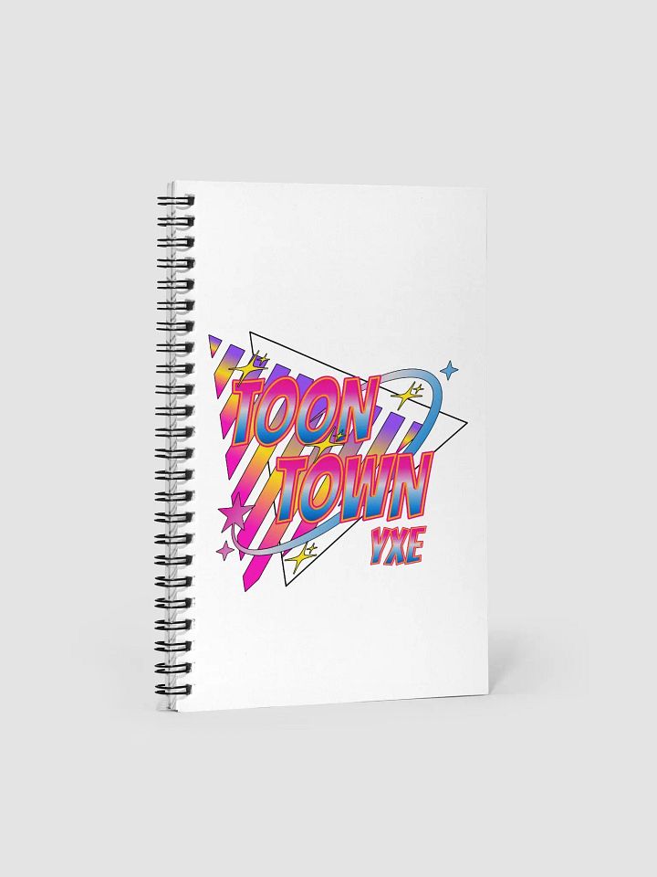 Toon Town Yxe Triangle Vibrant Retro Spiral Notebook product image (2)