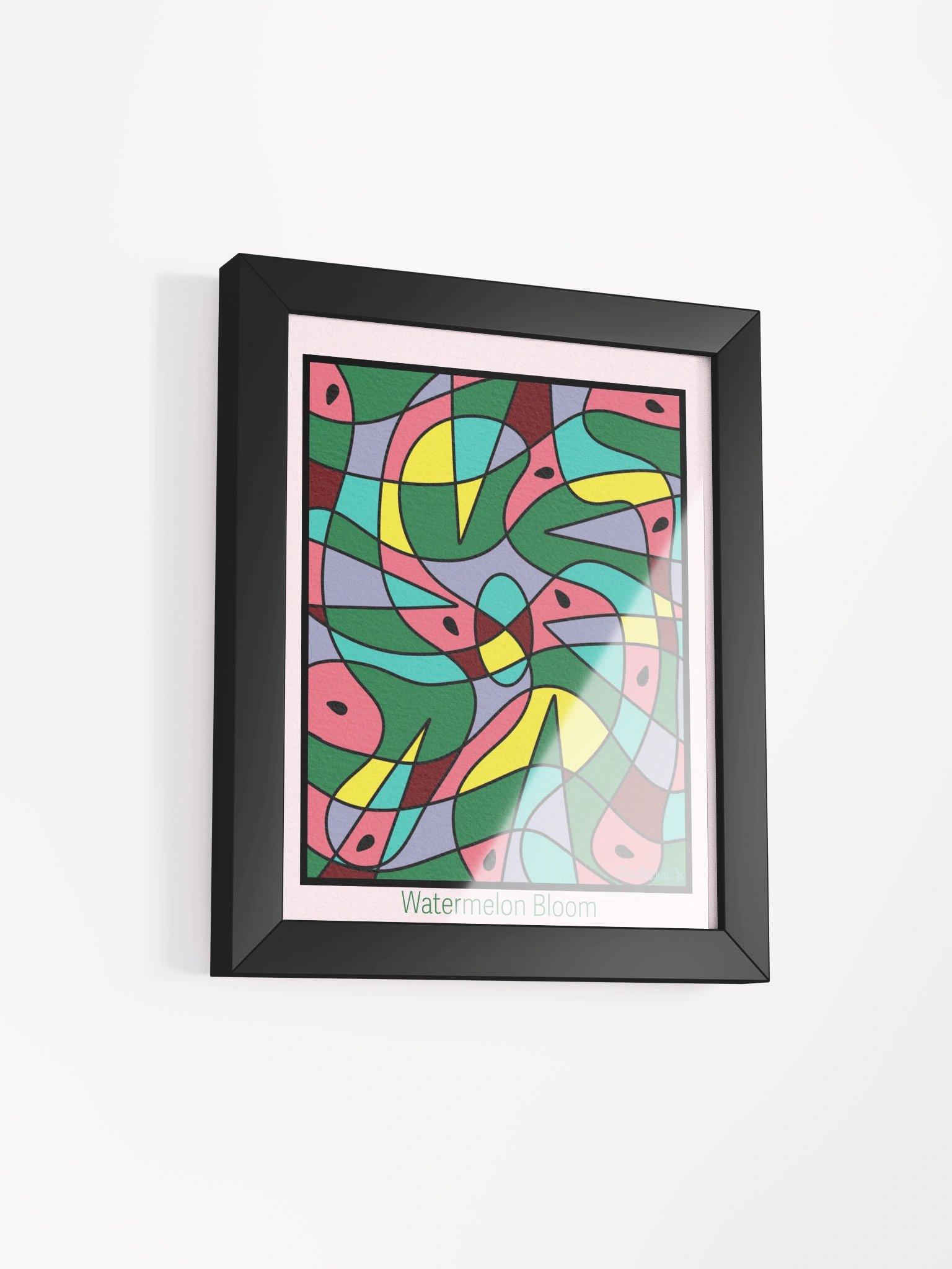Watermelon Bloom – Framed Matte Art Poster product image (2)