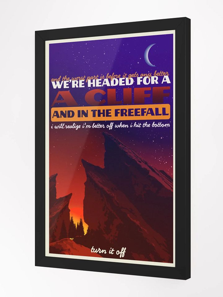 in the freefall - framed print product image (4)