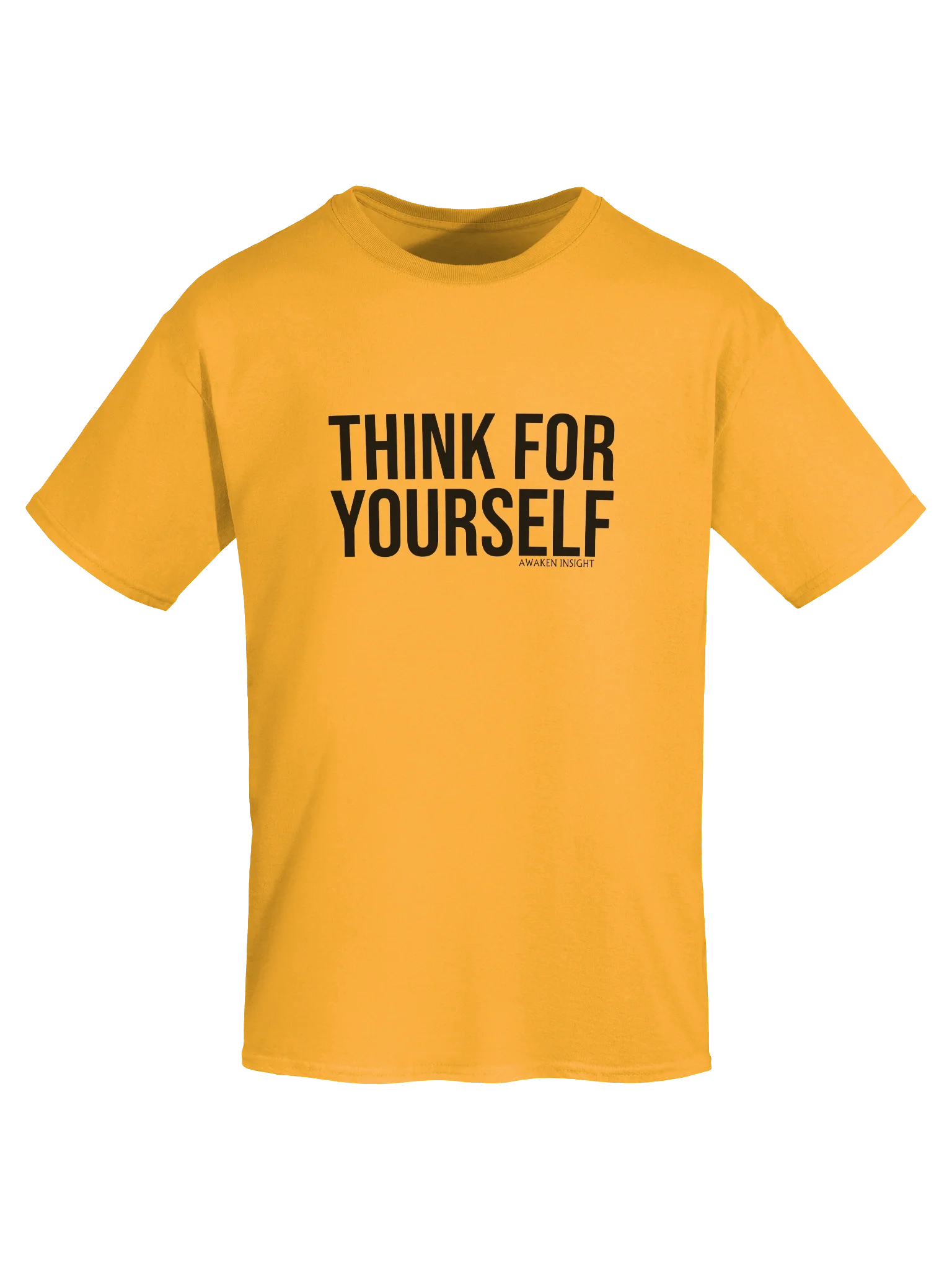 THINK FOR YOURSELF T-Shirt (Black Print) product image (3)