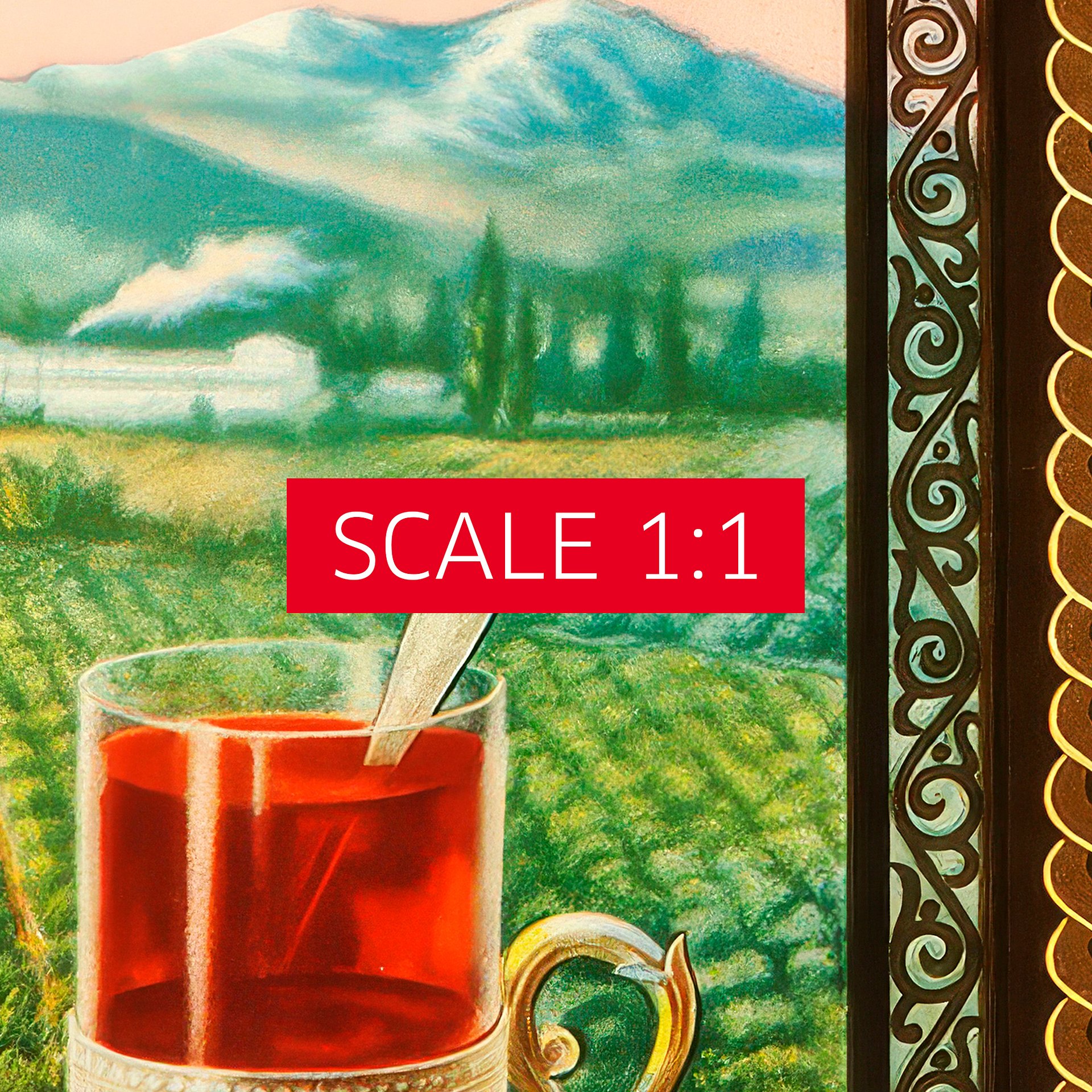 Soviet Tea, USSR, 1950s — Soviet vintage tea poster, kitchen prints, vintage tea print, propaganda poster product image (5)